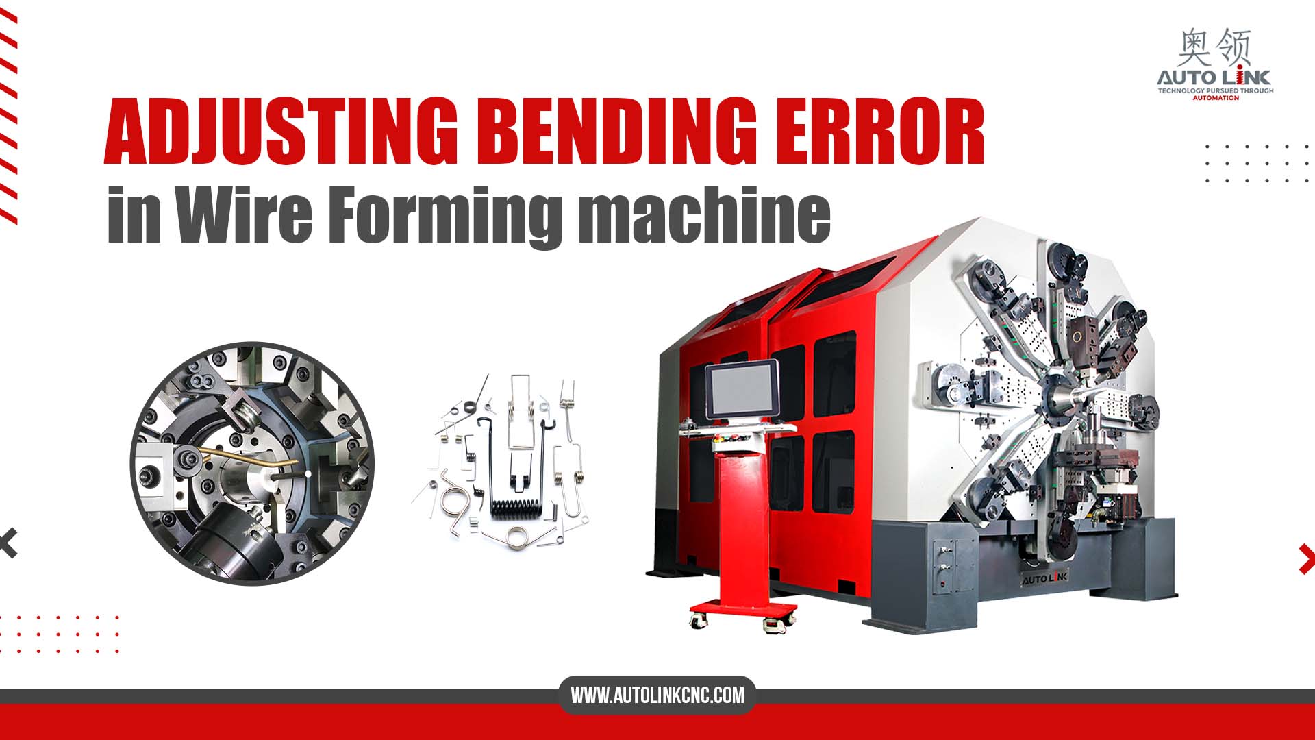 Adjusting Bending Error in wire forming machine